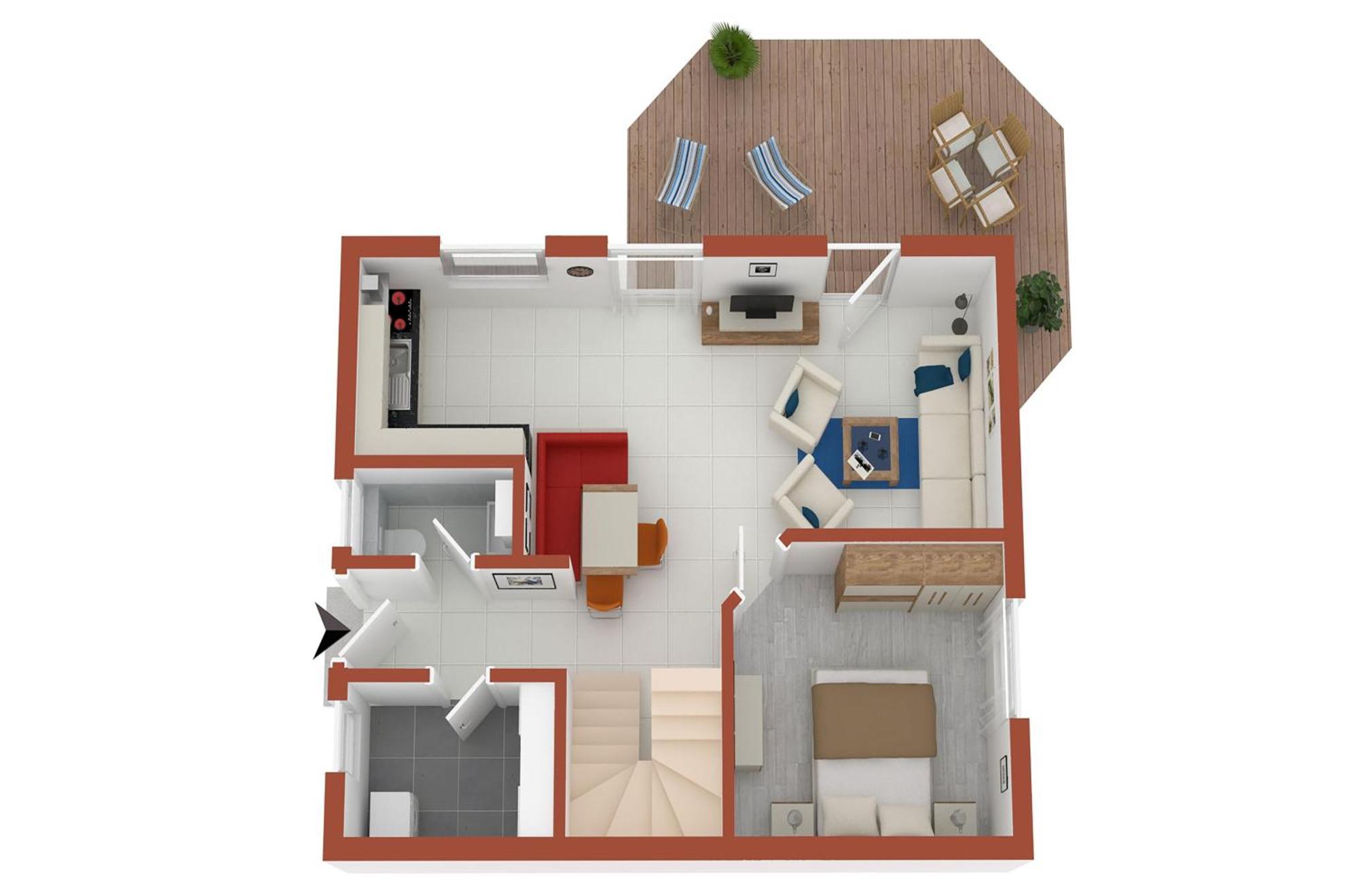 Ferienhaus Schwanensee Fuenfseen Luaran gambar
